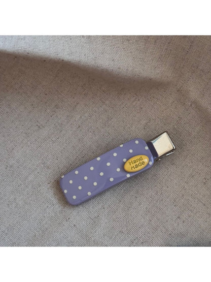 Beau - Polka Dot Acrylic Side Section Hair Clip