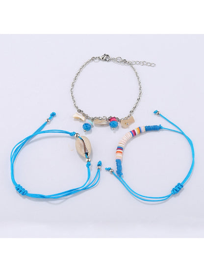 Close-up of Lovra Earedge Ocean Style bracelet showing detailed beadwork and silver accents
