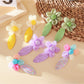 Close-up of Sweet Raffia Lace Flower Shaped Earrings with intricate lace detailing