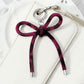 Keypus - Vintage Leopard Print Bow Keychain
