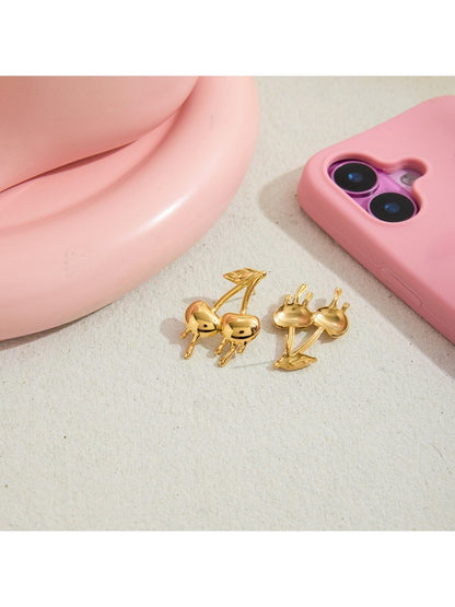 Earedge - Delicate Cherry Shaped Earrings