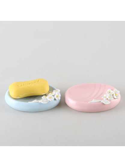 Rowa - Flower-Shaped Oval Ceramic Soap Dish – Elegant and Functional