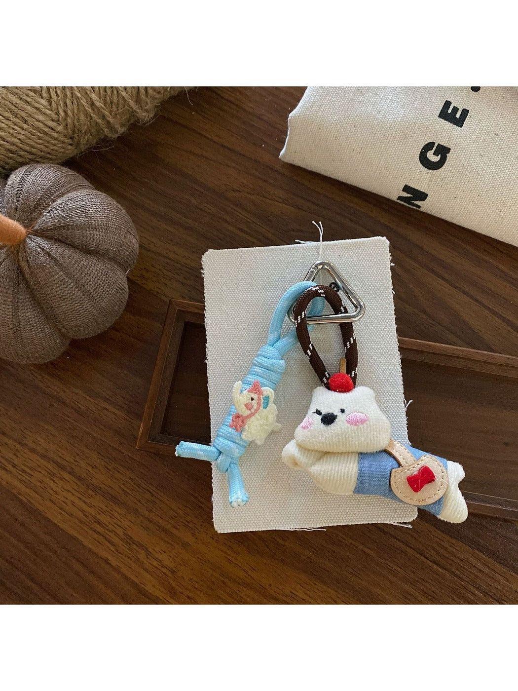 Keypus - Blue Puppy Bag Charm Keychain