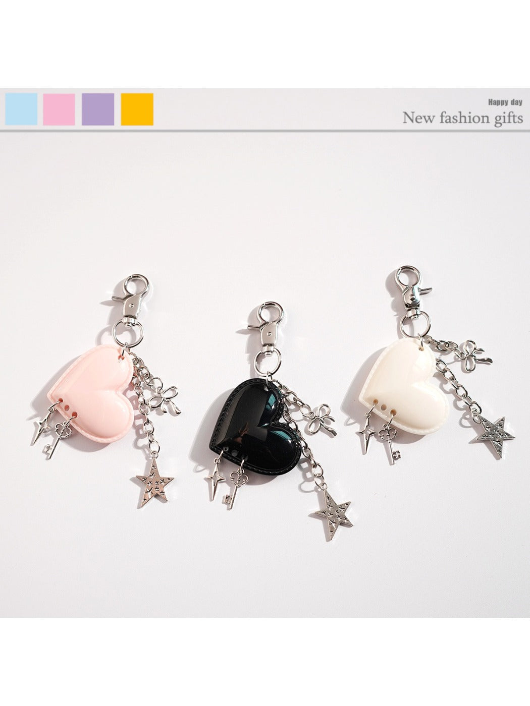 Keypus - Butterfly Heart Shaped Bag Pendant