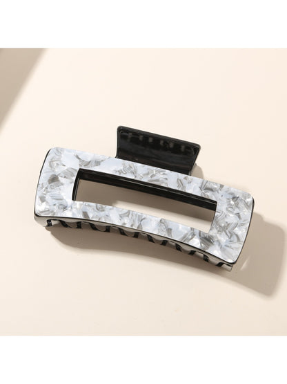 Beau - Elegant Hollow Out Rectangular Claw Clip