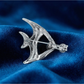 Brovia - Silver Tone Tropical Fish Alloy Brooch Pin