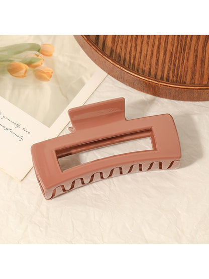 Beau - Rectangle Solid Color Hair Clip