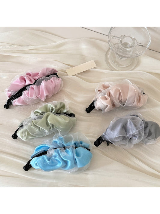 Beau - Double Layer Mesh Bubble Banana Clip