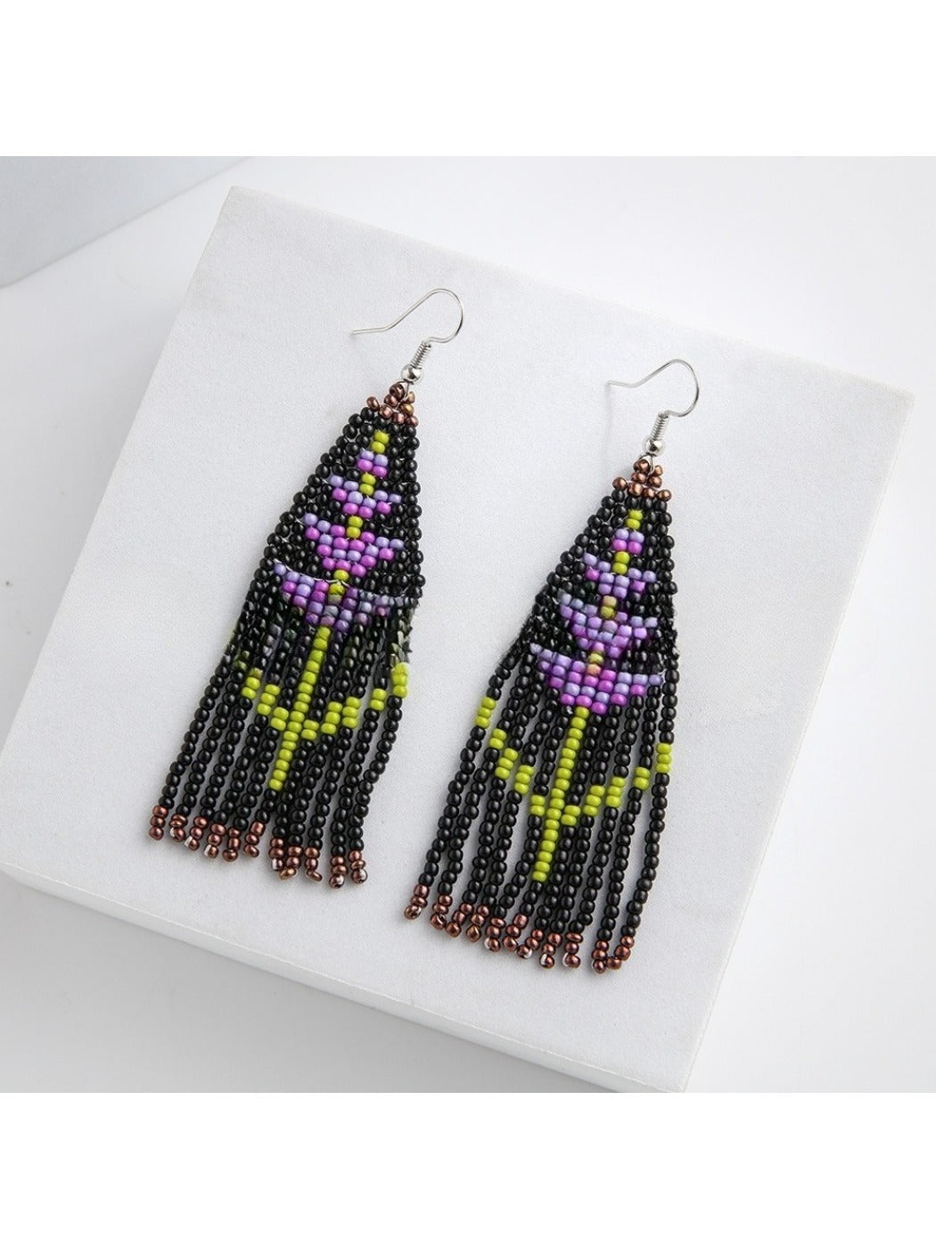 Earedge - Boho Floral Tassel Earrings