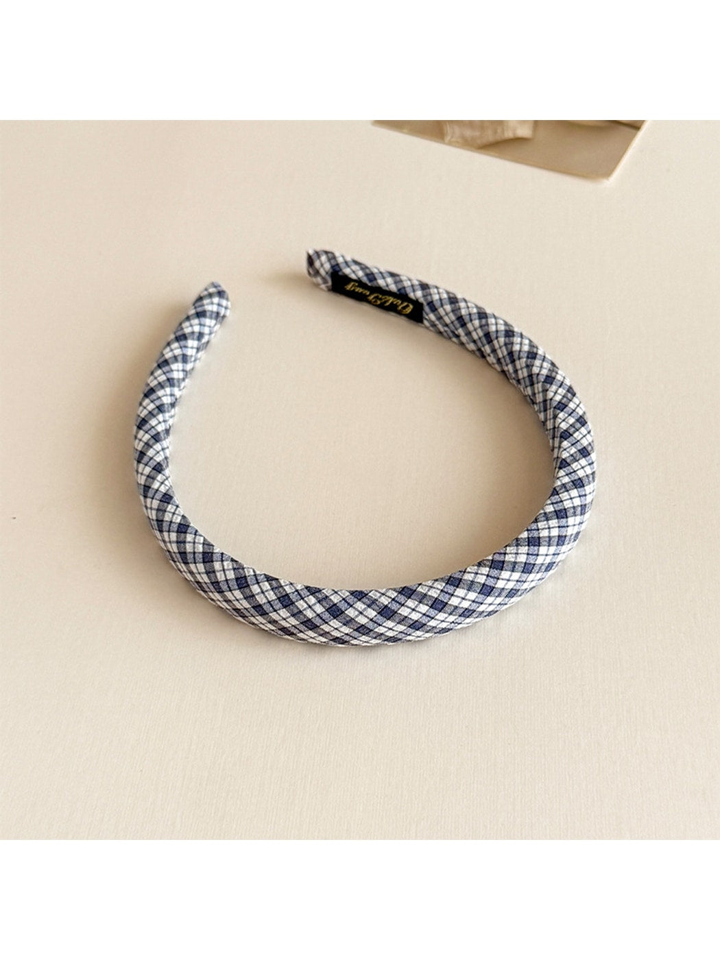 Gifty - Slim Plaid Check Pattern Simple Women Headband