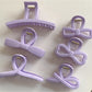 Beau - Adorable Purple Hair Claw Clip