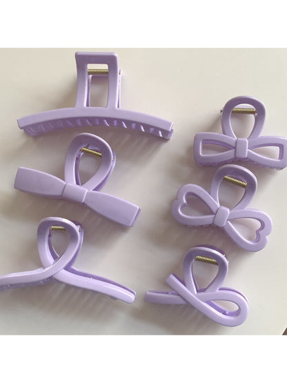 Beau - Adorable Purple Hair Claw Clip