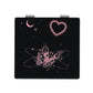 Mirroray - Y2K Heart Print Foldable Makeup Mirror
