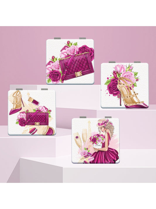 Mirroray - Fashion Illustration Foldable Compact Mirror