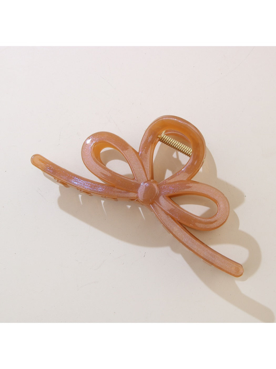 Beau - Pearlescent Bow-Shaped Hair Clip