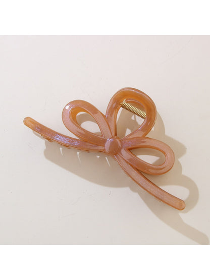 Beau - Pearlescent Bow-Shaped Hair Clip