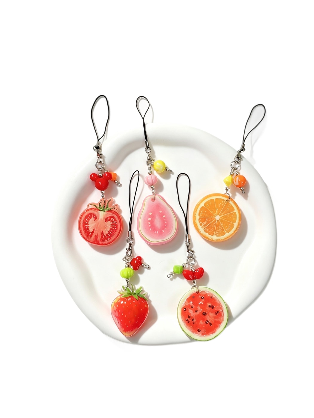 Keypus - Playful Acrylic Fruit Pendant Keychain