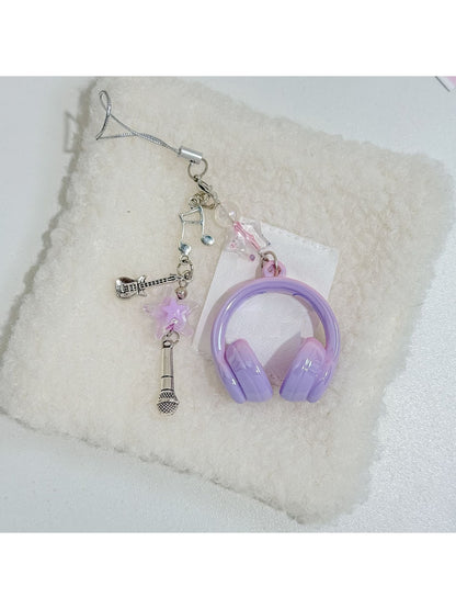 Keypus - Star Accent Headphone Bag Pendant Keychain