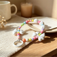 Keypus - Acrylic Bow Beaded Bag Charm Keychain