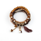 Lovra - Bohemian Multilayer Beaded Pendant Bracelet