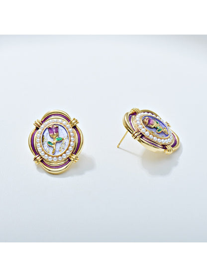 Earedge - Elegant Floral Tulip Earrings