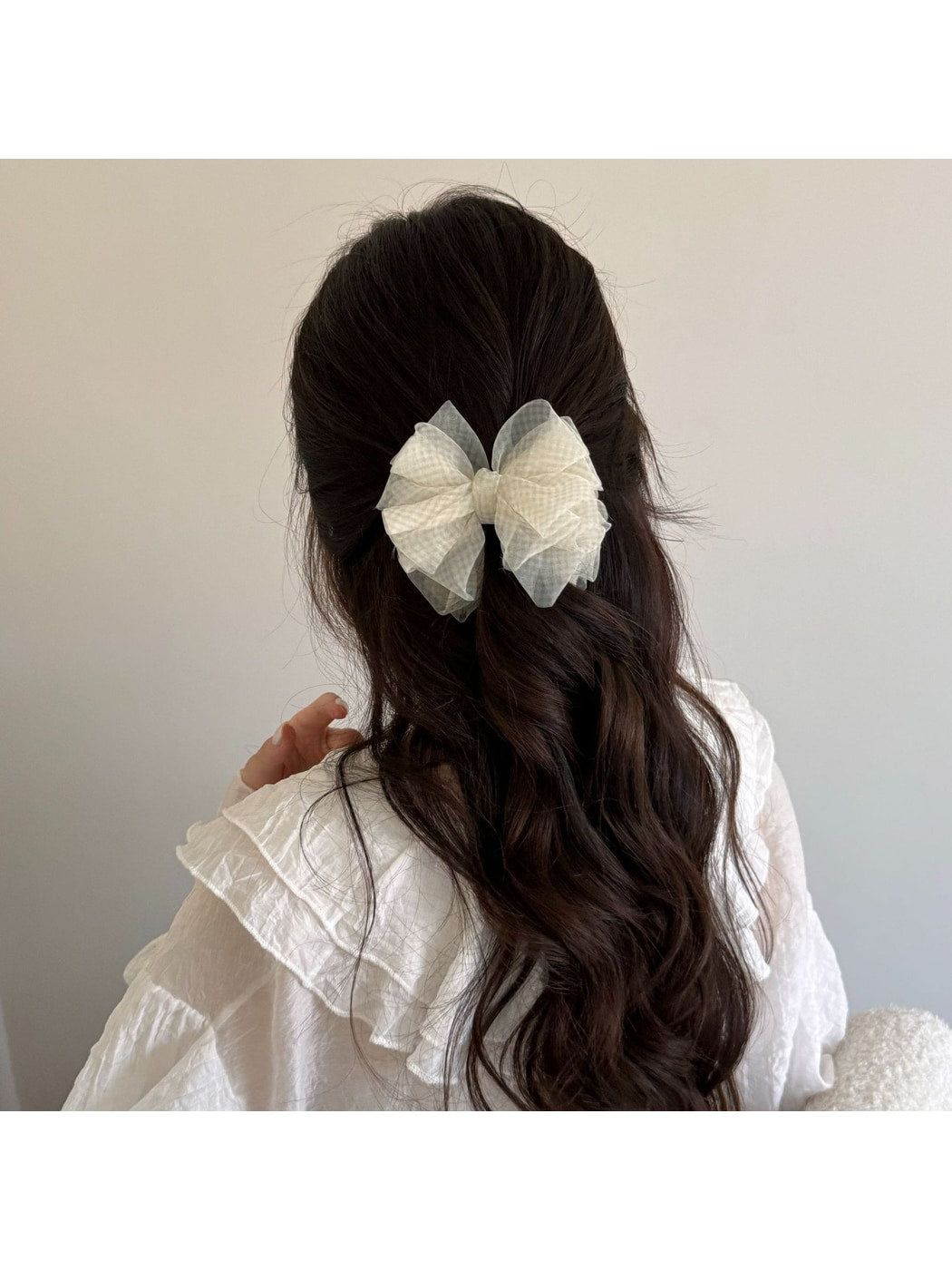 Beau - Layered Bow Back Hair Styling Banana Clip