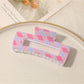 Beau - Openwork Grid Pattern Square Claw Clip