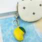 Keypus - Mango Shape Alloy and PVC Bag Charm Keychain