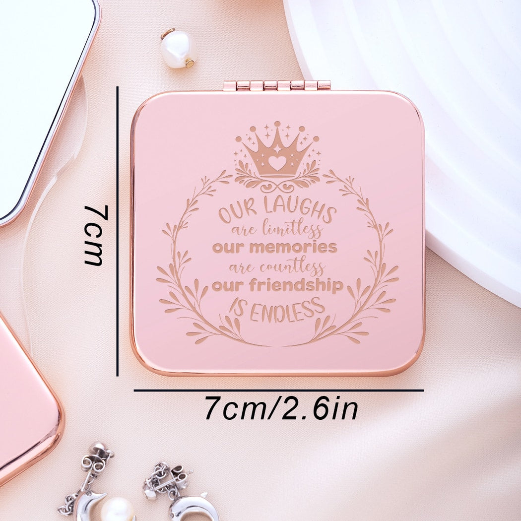 Mirroray - Portable Alloy and Glass Handheld Makeup Mirror