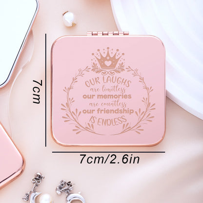 Mirroray - Portable Alloy and Glass Handheld Makeup Mirror