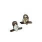 Beau - Geometric Mixed Material Side Hair Claw Clip