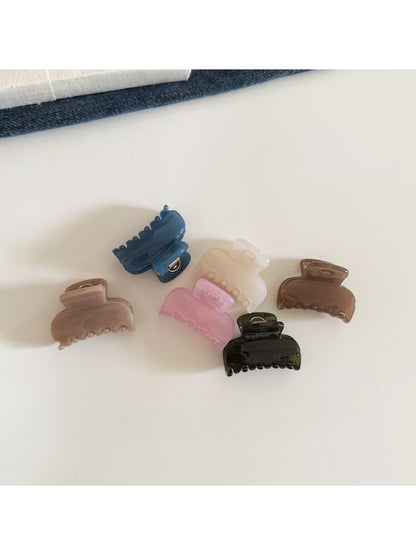 Beau - Glossy PC Alloy Half Up Styling Claw Clip