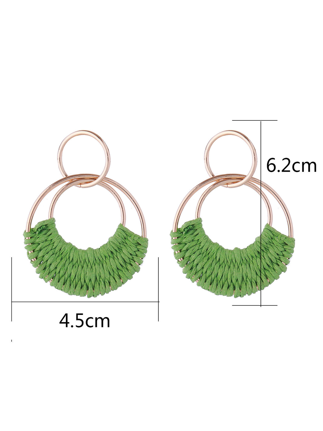 Earedge - Bohemian Geometric Round Stud Earrings