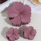 Beau - Matte Flower Shape Plastic Alloy Claw Clip