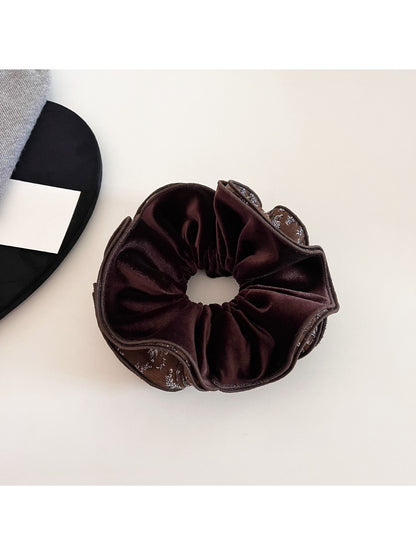 Gifty - Velvet Floral Four Layer Scrunchie
