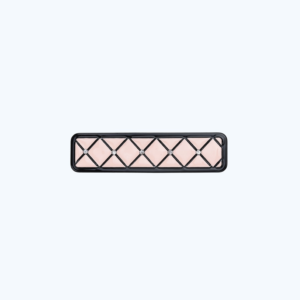 Beau - Minimal Retro Diamond Lattice Hair Clip Set