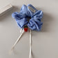 Gifty - Strawberry Detail Plaid Fabric Hair Scrunchie