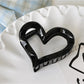 Beau - Sweet Style Heart Form Plastic Claw Hair Clip