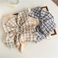 Gifty - Plaid Lace Bow Ponytail Hair Scrunchie