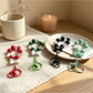 Keypus - Colorful Heart Bow Beaded Keychain Charm