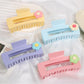 Beau - Plastic Alloy Square Hair Claw Clip