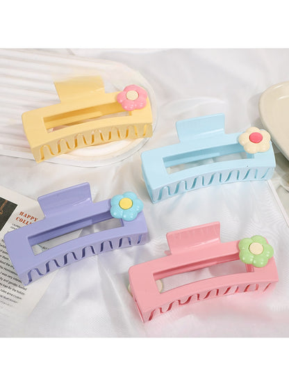 Beau - Plastic Alloy Square Hair Claw Clip