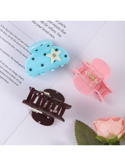 Beau - Polka Dot and Star Claw Clip