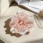 Gifty - Floral Lace Trim Wide Scrunchie Hair Tie