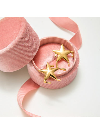 Earedge - Delicate Star Shaped Earrings