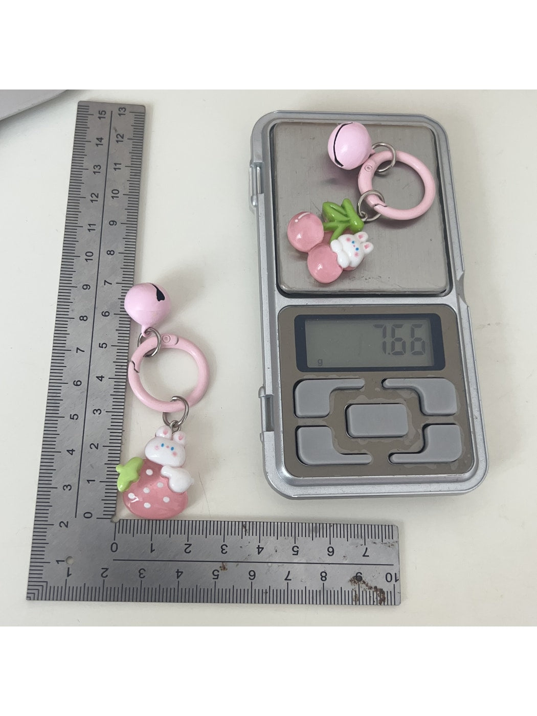Keypus - Cute Cartoon Rabbit Fruit Bag Charm Keychain