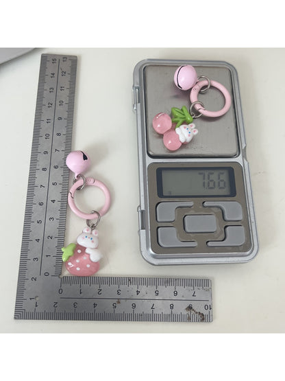 Keypus - Cute Cartoon Rabbit Fruit Bag Charm Keychain