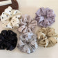 Gifty - Polyester Polka Dot Glossy Finish Scrunchie