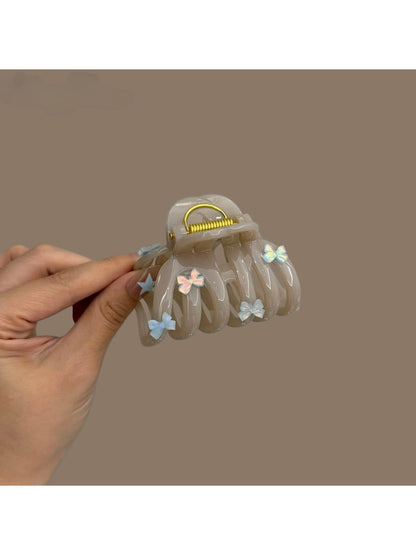 Beau - Sweet Bow and Star Pumpkin Claw Hair Clip