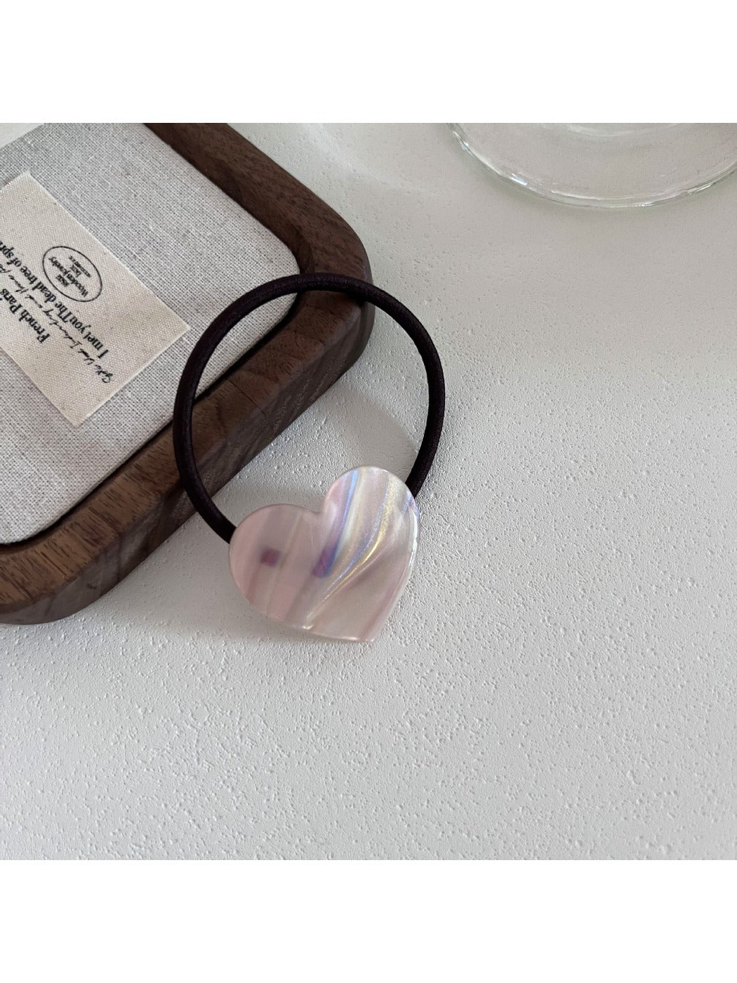 Gifty - Colorful Acetate Heart Shaped Hair Ties